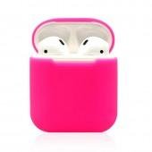 Чехол U-Like Silicone SLIM Protective Case For Airpods Hot pink