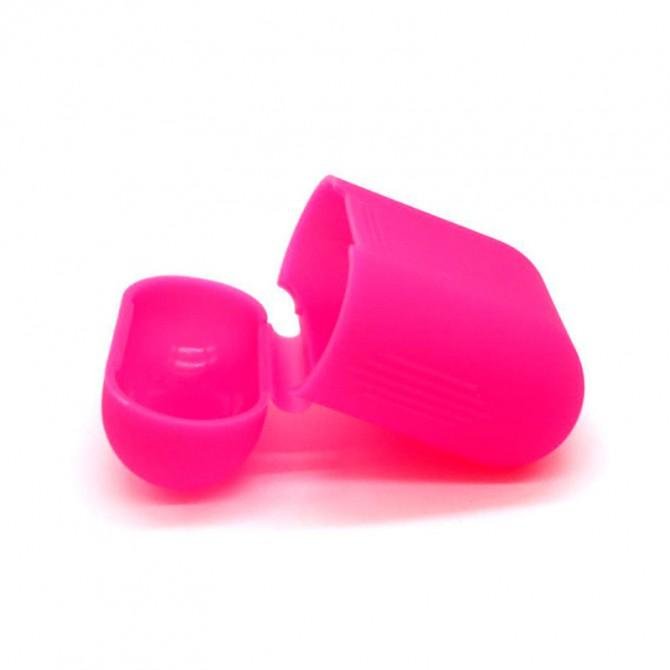 Чехол U-Like Silicone SLIM Protective Case For Airpods Hot pink-1