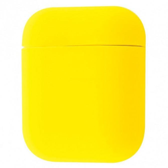 Чехол U-Like Silicone SLIM Protective Case For Airpods Yellow-1