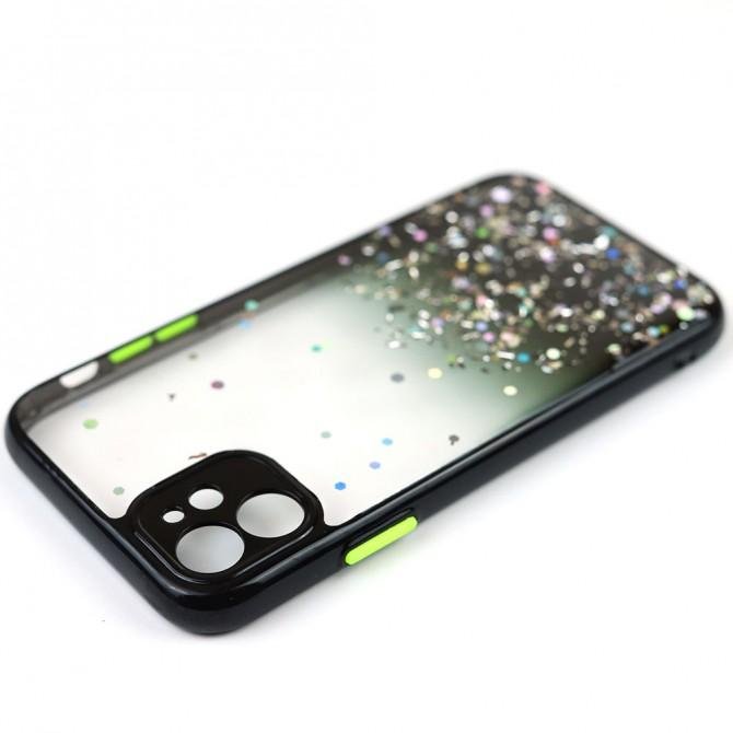 Чехол Frame&Gliter для iPhone 11 Black-3