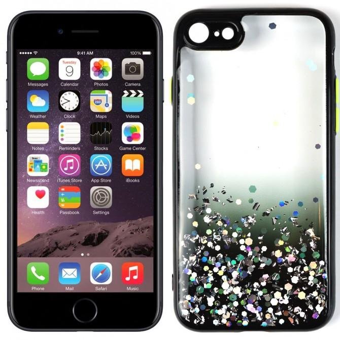 Чехол Frame&Gliter для iPhone 7/8/SE Black