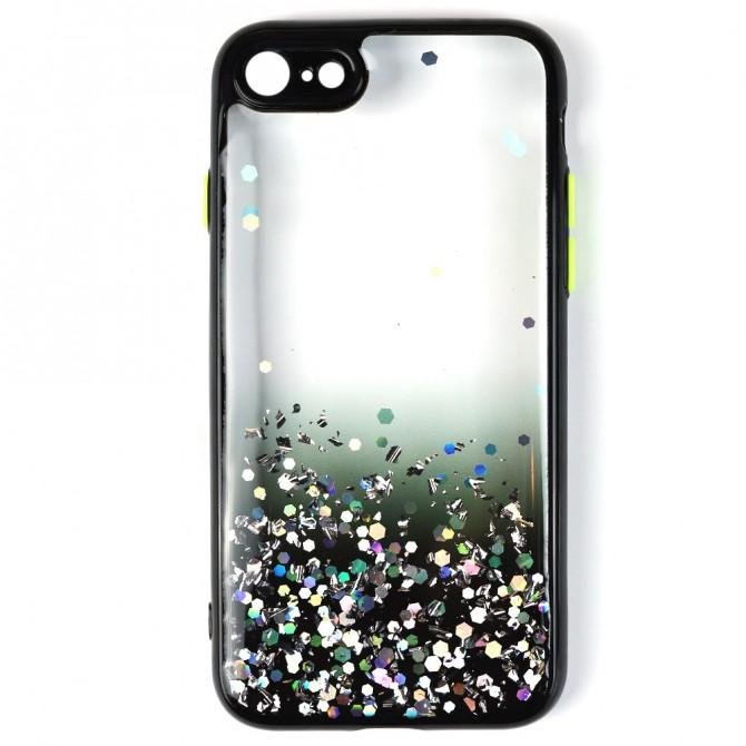 Чехол Frame&Gliter для iPhone 7/8/SE Black-1