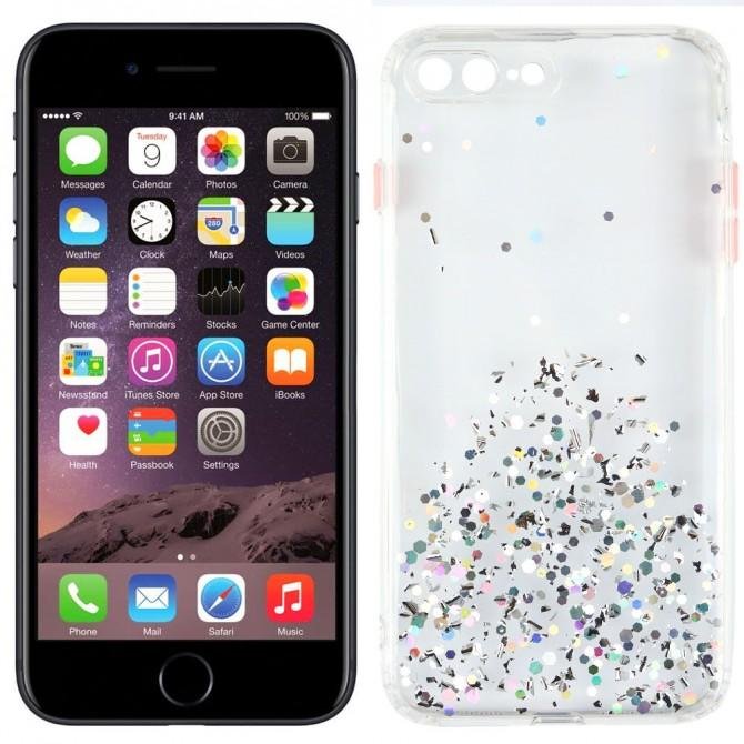 Чехол Frame&Gliter для iPhone 7 Plus/8 Plus Silver