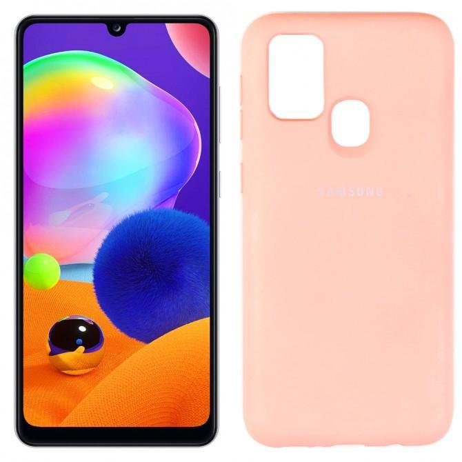 Чехол силиконовый для Samsung M315 Galaxy M31 Розовый FULL
