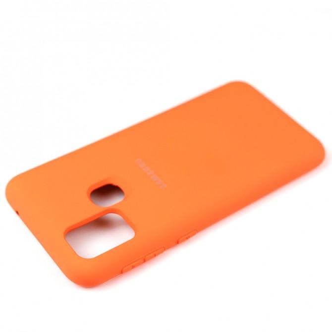 Чехол силиконовый для Samsung M315 Galaxy M31 Оранжевый FULL-3