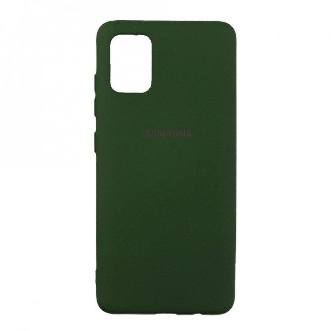 Чохол Soft Case для Samsung G770 Galaxy S10 lite Темно Зелений FULL-1