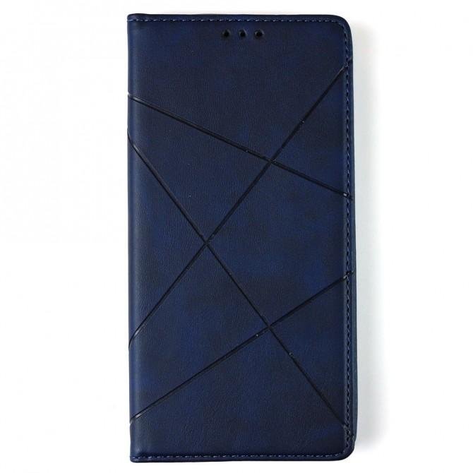 Чохол-книжка Lines Leather для Samsung A515 Galaxy A51 Blue-1