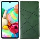 Чохол-книжка Lines Leather для Samsung A515 Galaxy A51 Green