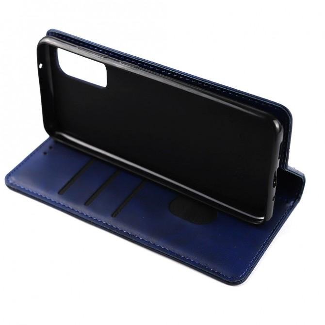 Чохол-книжка Lines Leather для Samsung G980 Galaxy S20 Синій-5