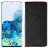 Чехол-книжка Lines Leather для Samsung G985 Galaxy S20 Plus Black