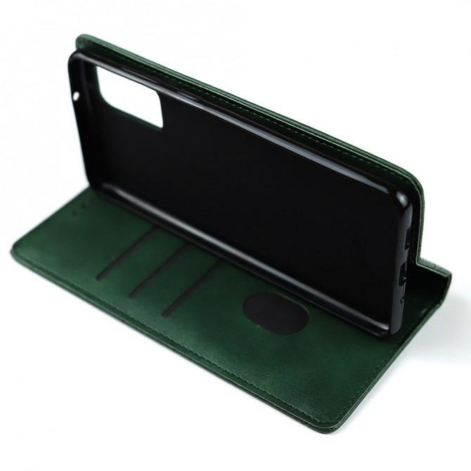 Чохол-книжка Lines Leather для Samsung G985 Galaxy S20 Plus Green-4