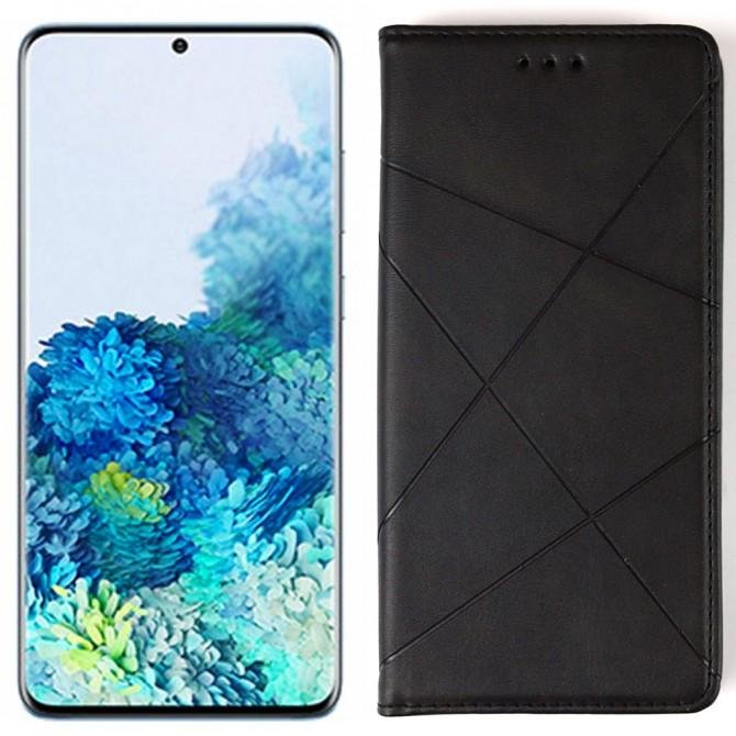 Чехол-книжка Lines Leather для Samsung G988 Galaxy S20 Ultra Black