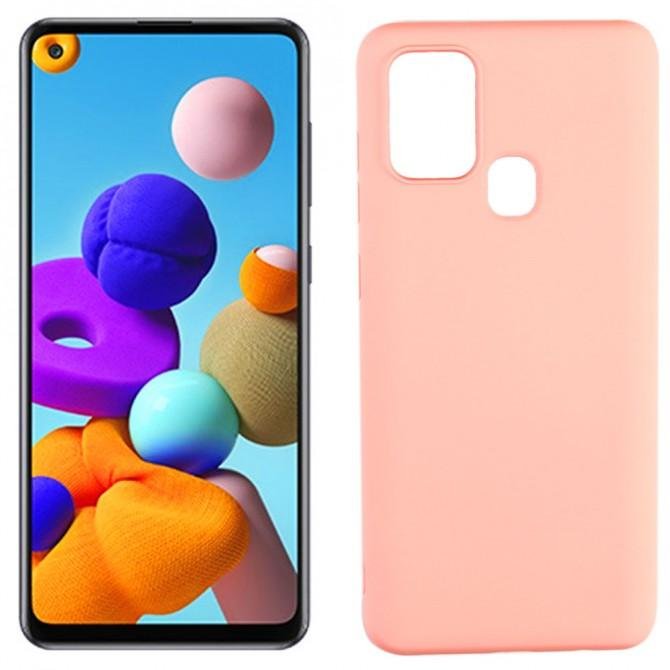 Чехол Soft Case для Samsung A217 Galaxy A21s Розовый FULL