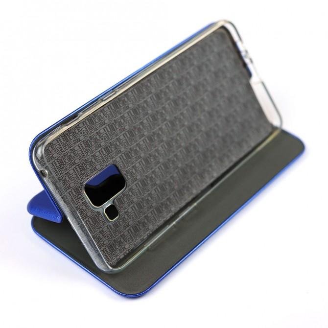 Чехол книжка U-Like Best для Samsung A730 Galaxy A8 Plus Голубой-3