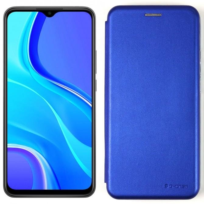 Чехол книжка U-Like Best для Xiaomi Redmi 9 Синий