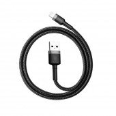 Кабель Baseus Cafule Lightning (CALKLF-BG1) Чёрный 1m Кабель Baseus Cafule Lightning (CALKLF-BG1) Чёрный 1m