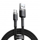 Кабель Baseus Cafule Type-C (CATKLF-UG1) Чёрный 3m Кабель Baseus Cafule Type-C (CATKLF-UG1) Чёрный 3m