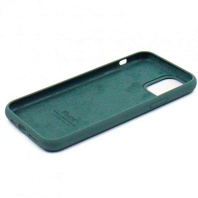 Оригінальний силіконовий чохол для iPhone 11 Хвойно Зелений FULL-3