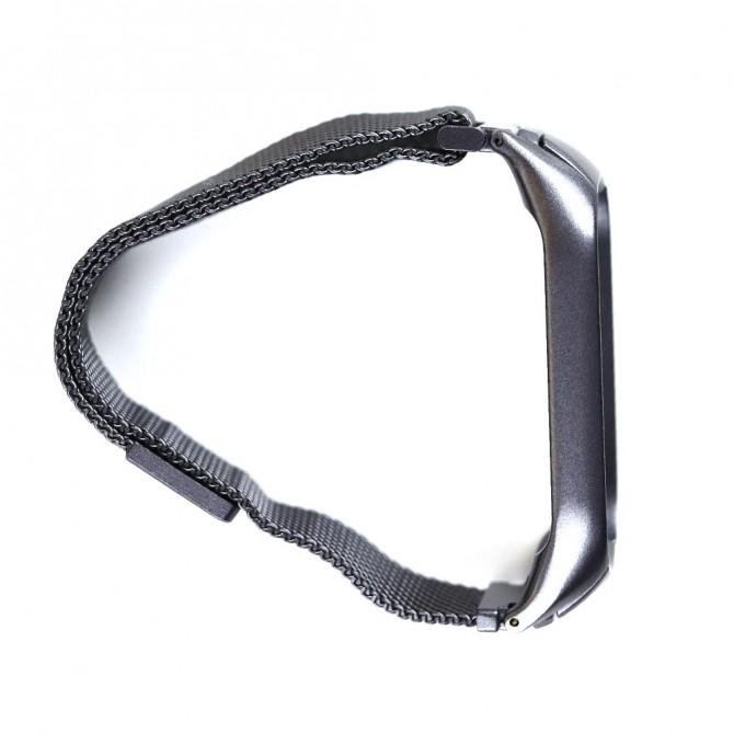 Ремешок для Xiaomi Band 5/6 milanese design Titanium Grey-2
