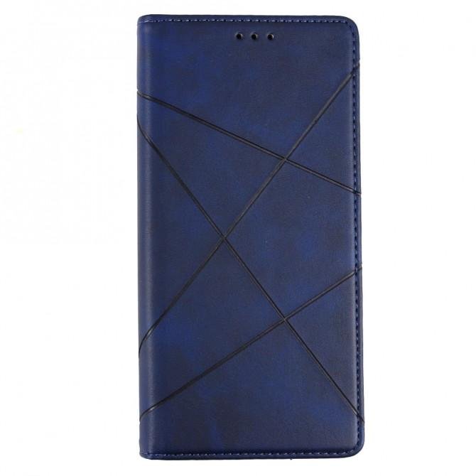 Чехол-книжка Lines Leather для Huawei P40 Blue-1