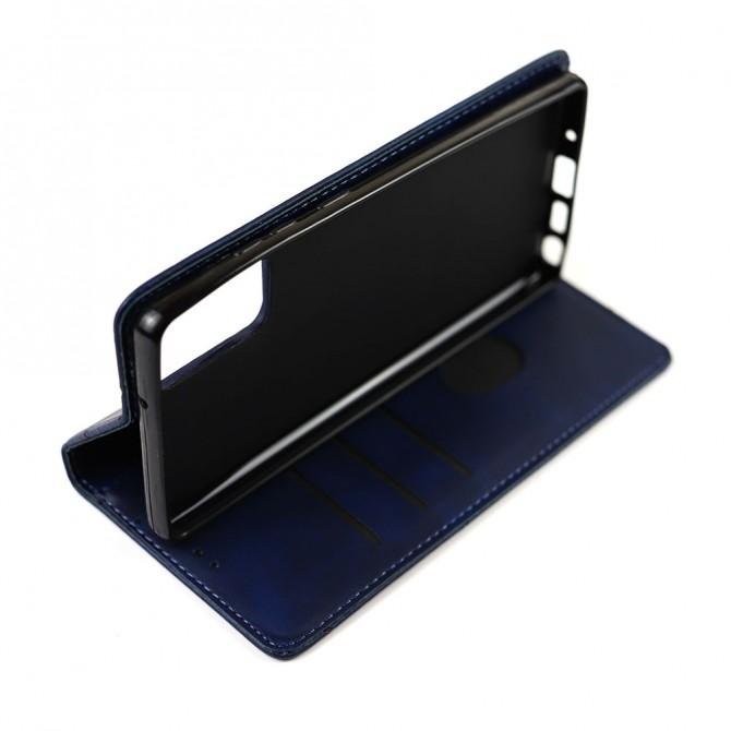 Чехол-книжка Lines Leather для Huawei P40 Blue-3