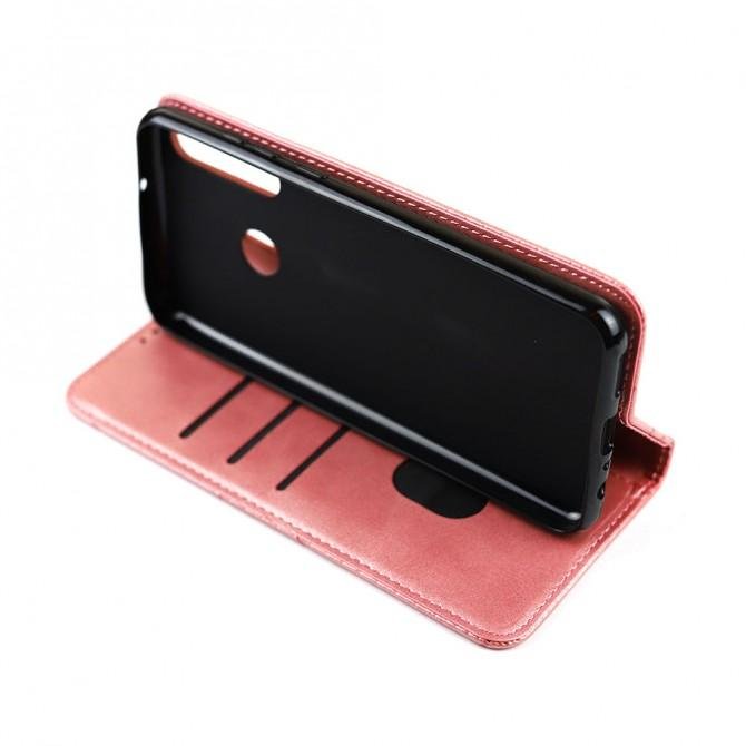 Чехол-книжка Lines Leather для Huawei Y6P Pink-4