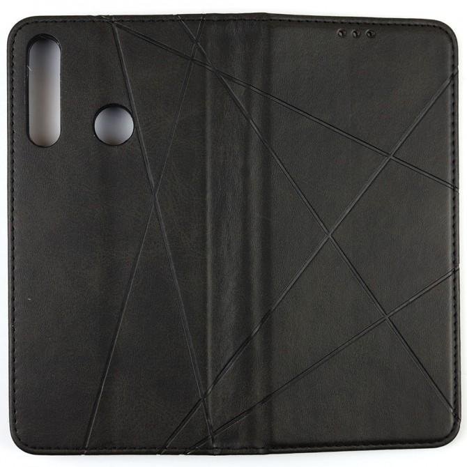 Чохол-книжка Lines Leather для Huawei Y6P Black-2