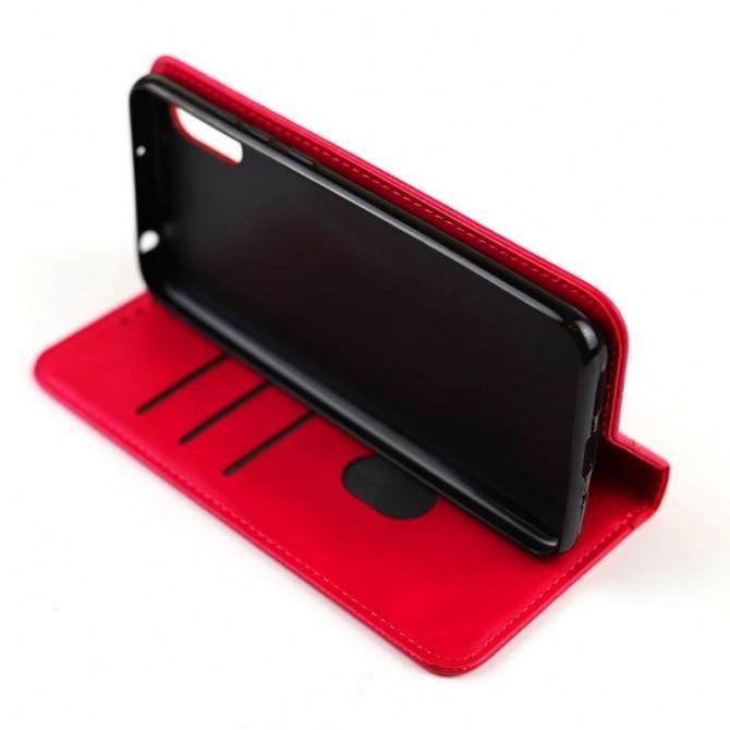 Чехол-книжка Lines Leather for Samsung A015/M015 Galaxy A01/M01 Hot Pink-2