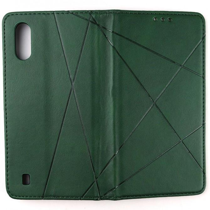 Чехол-книжка Lines Leather для Samsung A015/M015 Galaxy A01/M01 Зеленый-2