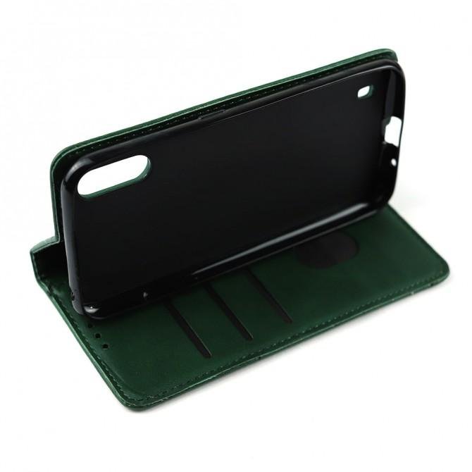 Чехол-книжка Lines Leather для Samsung A015/M015 Galaxy A01/M01 Зеленый-4