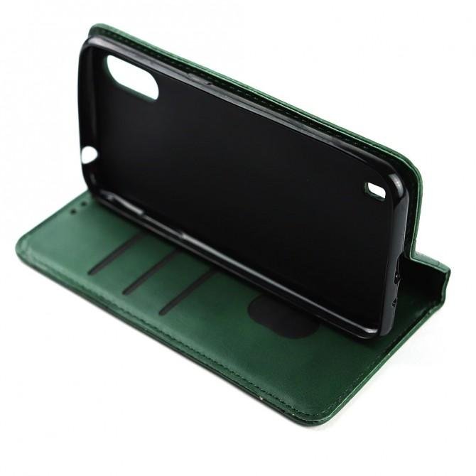 Чехол-книжка Lines Leather для Samsung A015/M015 Galaxy A01/M01 Зеленый-5