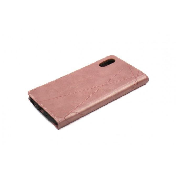 Чохол-книжка Lines Leather for Samsung A013 Galaxy A01 Core Pink-1