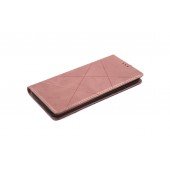 Чохол-книжка Lines Leather for Samsung A013 Galaxy A01 Core Pink