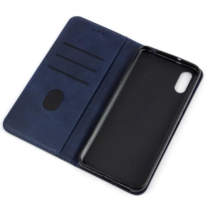 Чохол-книжка Lines Leather for Samsung A013 Galaxy A01 Core Blue-3