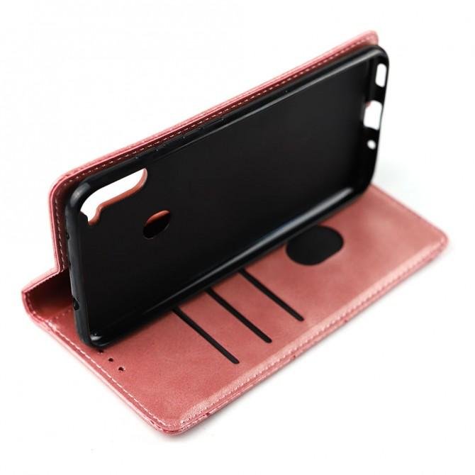 Чохол-книжка Lines Leather для Samsung A115/M115 Galaxy A11/M11 Рожевий-4