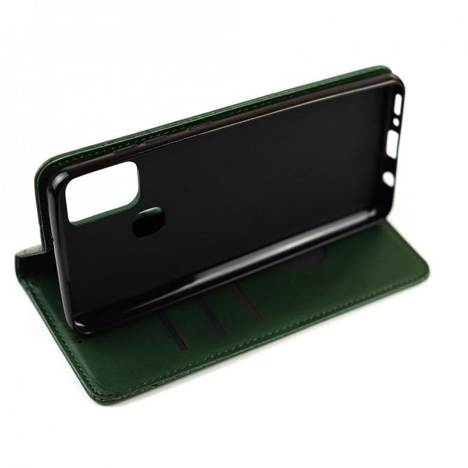 Чехол-книжка Lines Leather для Samsung A217 Galaxy A21s Green-3