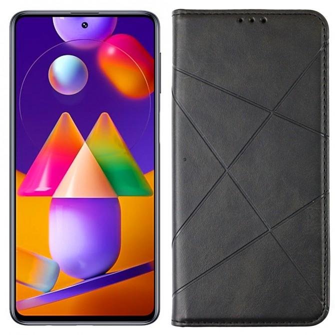 Чехол-книжка Lines Leather для Samsung M317 Galaxy M31s Black