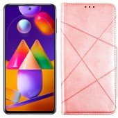Чохол-книжка Lines Leather для Samsung M317 Galaxy M31s Pink Чохол-книжка Lines Leather для Samsung M317 Galaxy M31s Pink