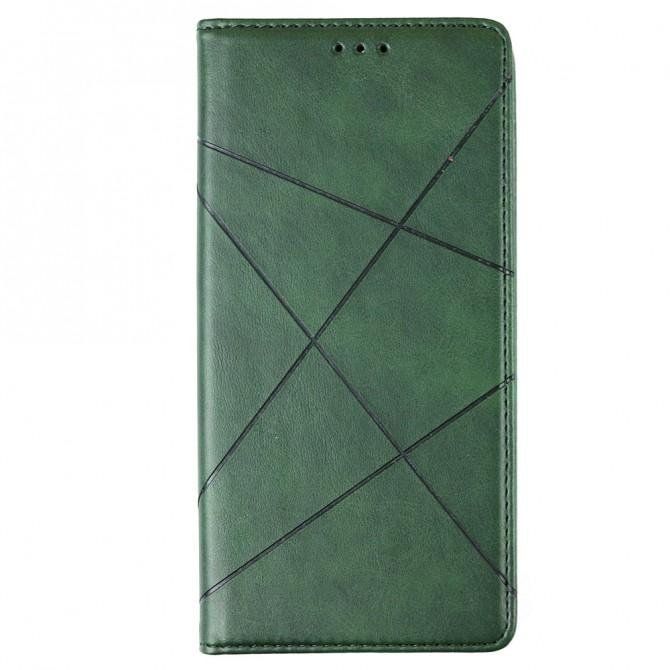 Чехол-книжка Lines Leather для Samsung N980 Galaxy Note 20 Green-1