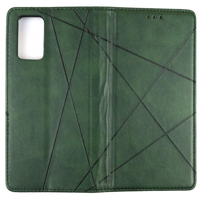Чехол-книжка Lines Leather для Samsung N980 Galaxy Note 20 Green-2