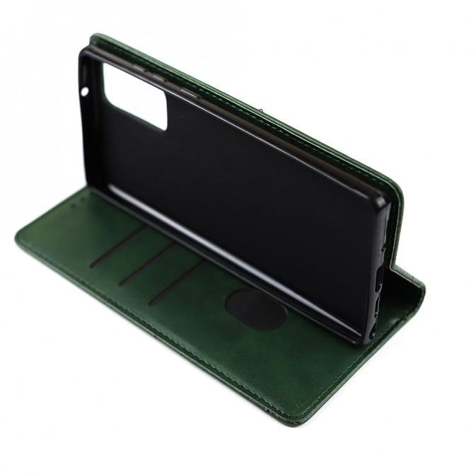 Чехол-книжка Lines Leather для Samsung N980 Galaxy Note 20 Green-4