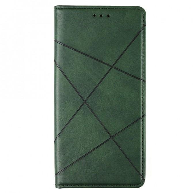 Чохол-книжка Lines Leather для Samsung G980 Galaxy S20 Green-1