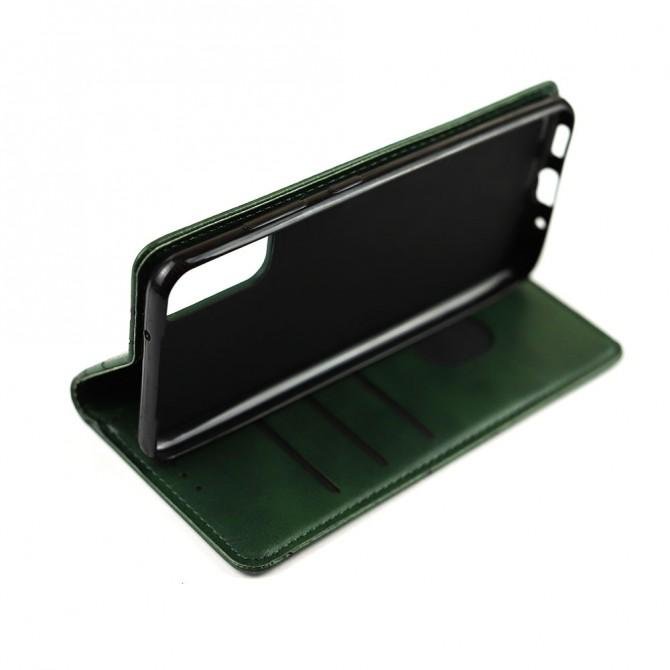 Чохол-книжка Lines Leather для Samsung G980 Galaxy S20 Green-3