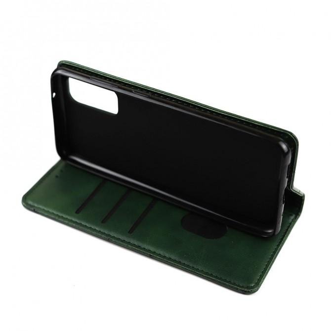 Чохол-книжка Lines Leather для Samsung G980 Galaxy S20 Green-4