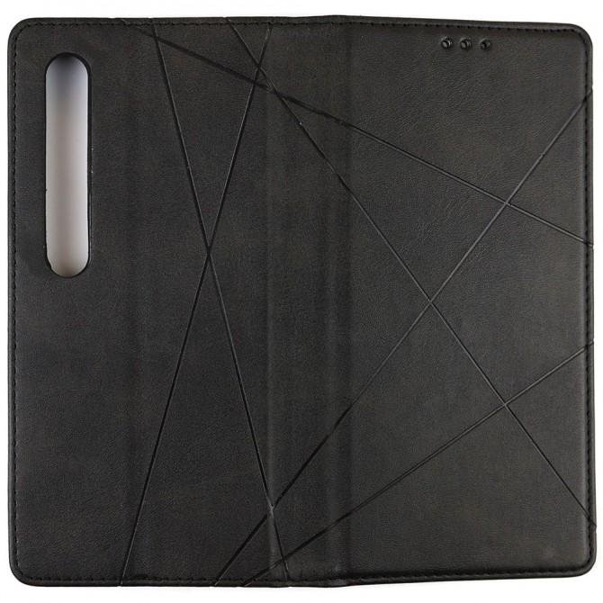 Чехол-книжка Lines Leather для Xiaomi Mi 10/Mi 10 Pro Black-2