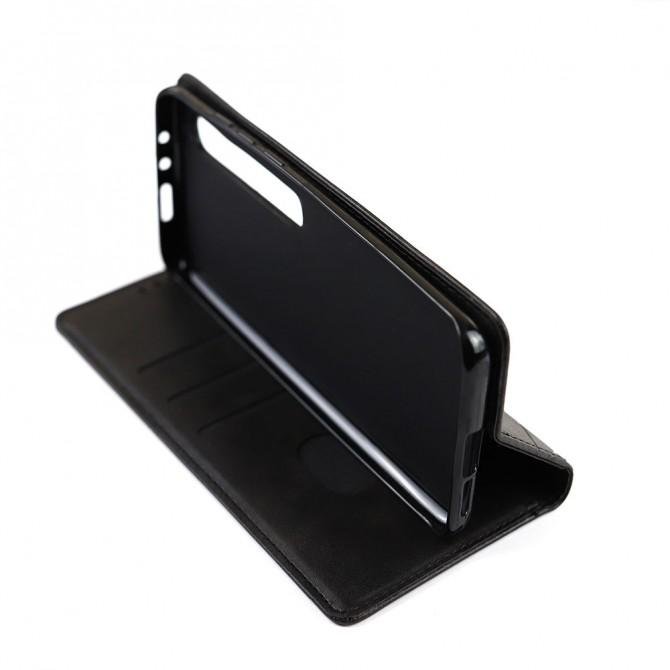 Чехол-книжка Lines Leather для Xiaomi Mi 10/Mi 10 Pro Black-4
