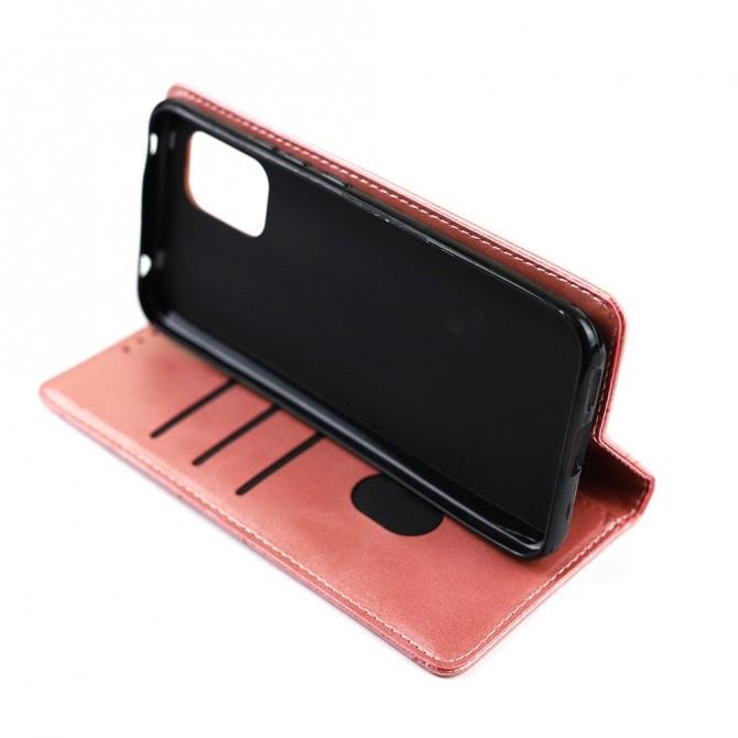 Чехол-книжка Lines Leather для Xiaomi Mi 10 Lite Pink-4