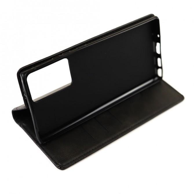 Чохол-книжка Lines Leather для Xiaomi Mi 10 Lite Black-3