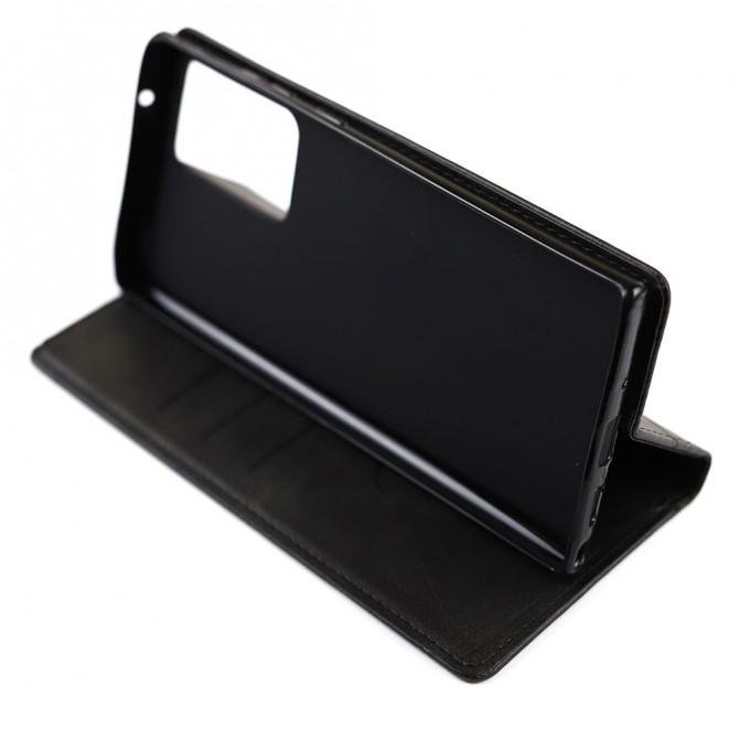 Чохол-книжка Lines Leather для Xiaomi Mi 10 Lite Black-4