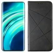 Чохол-книжка Lines Leather для Xiaomi Mi Note 10 Lite Black